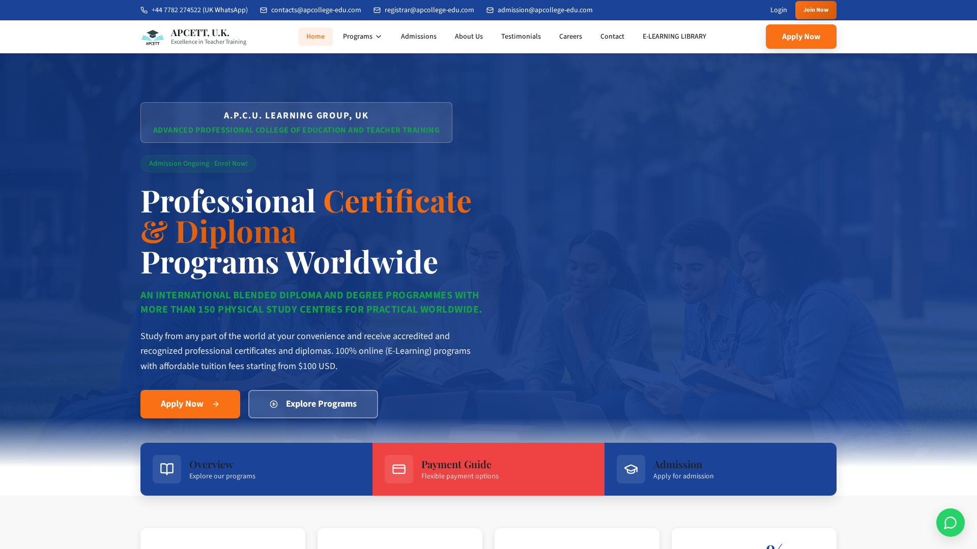 Screenshot of advancedpcedutt-edu.com