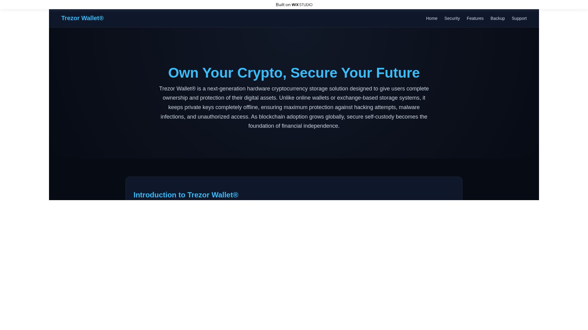Screenshot of nav-trezoreng.wixstudio.com