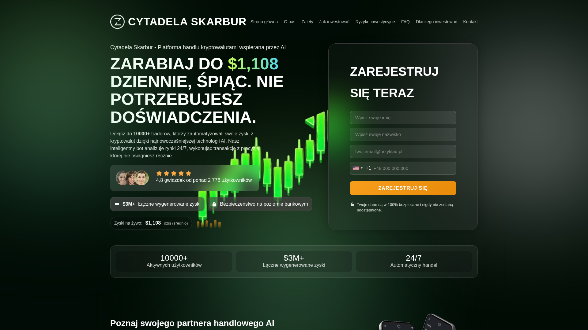 Screenshot of cytadelaskarbur.net