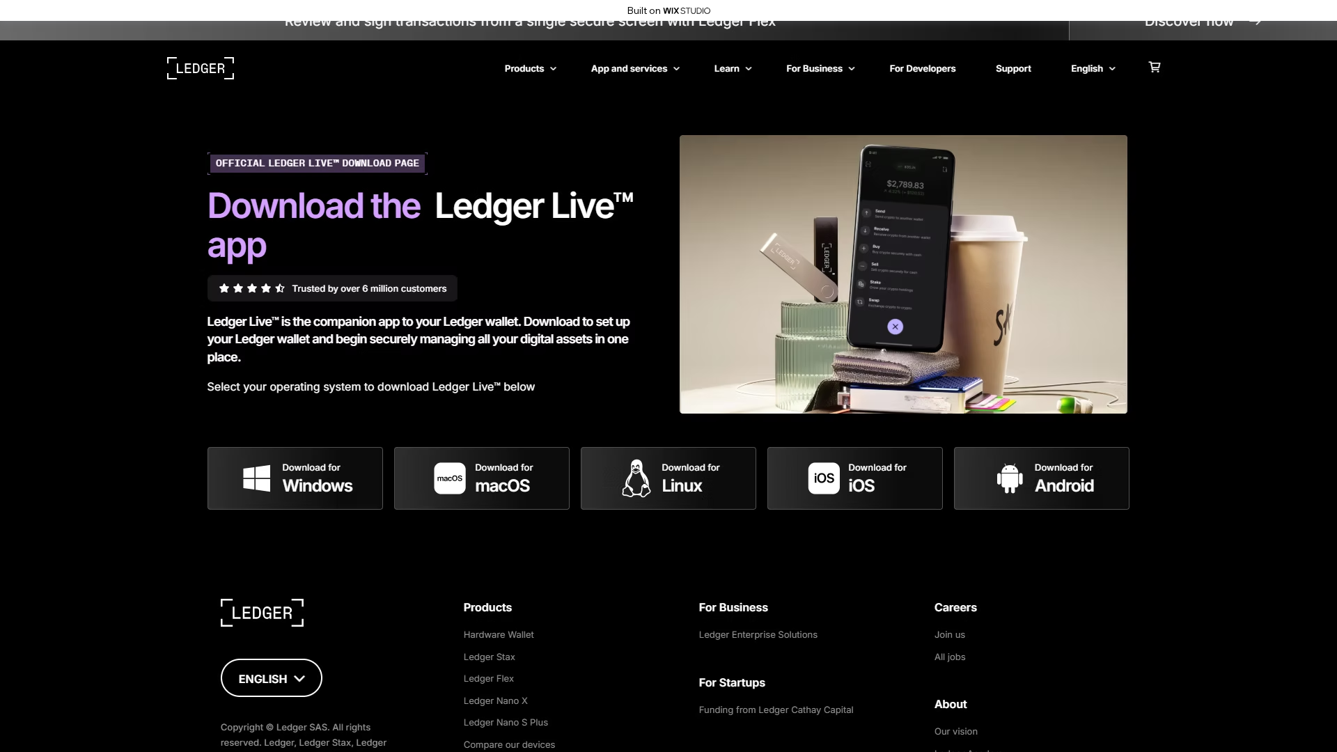 Screenshot of connect-ledgecdn-eng.wixstudio.com