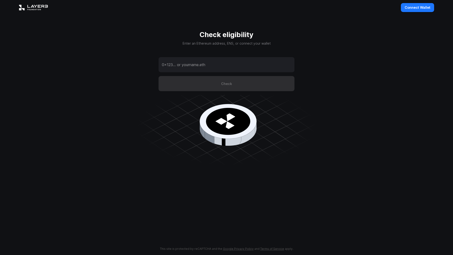 Screenshot of elligble-layer3foundation.pages.dev