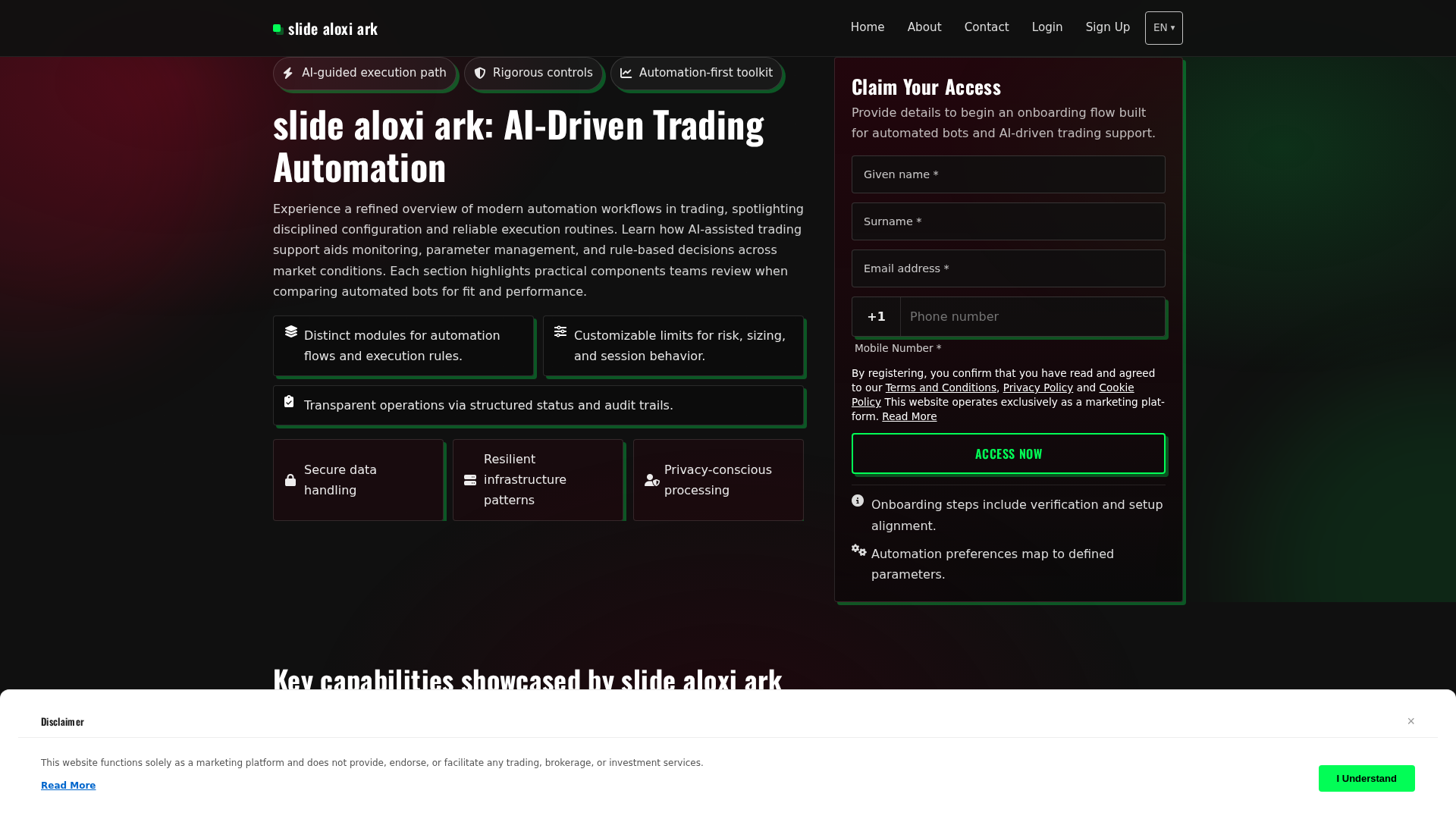 Screenshot of slidealoxiark.digital