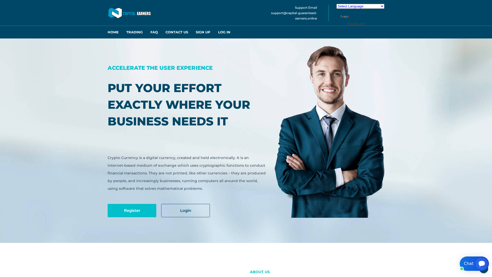 Screenshot of capital-guaranteed-earners.online
