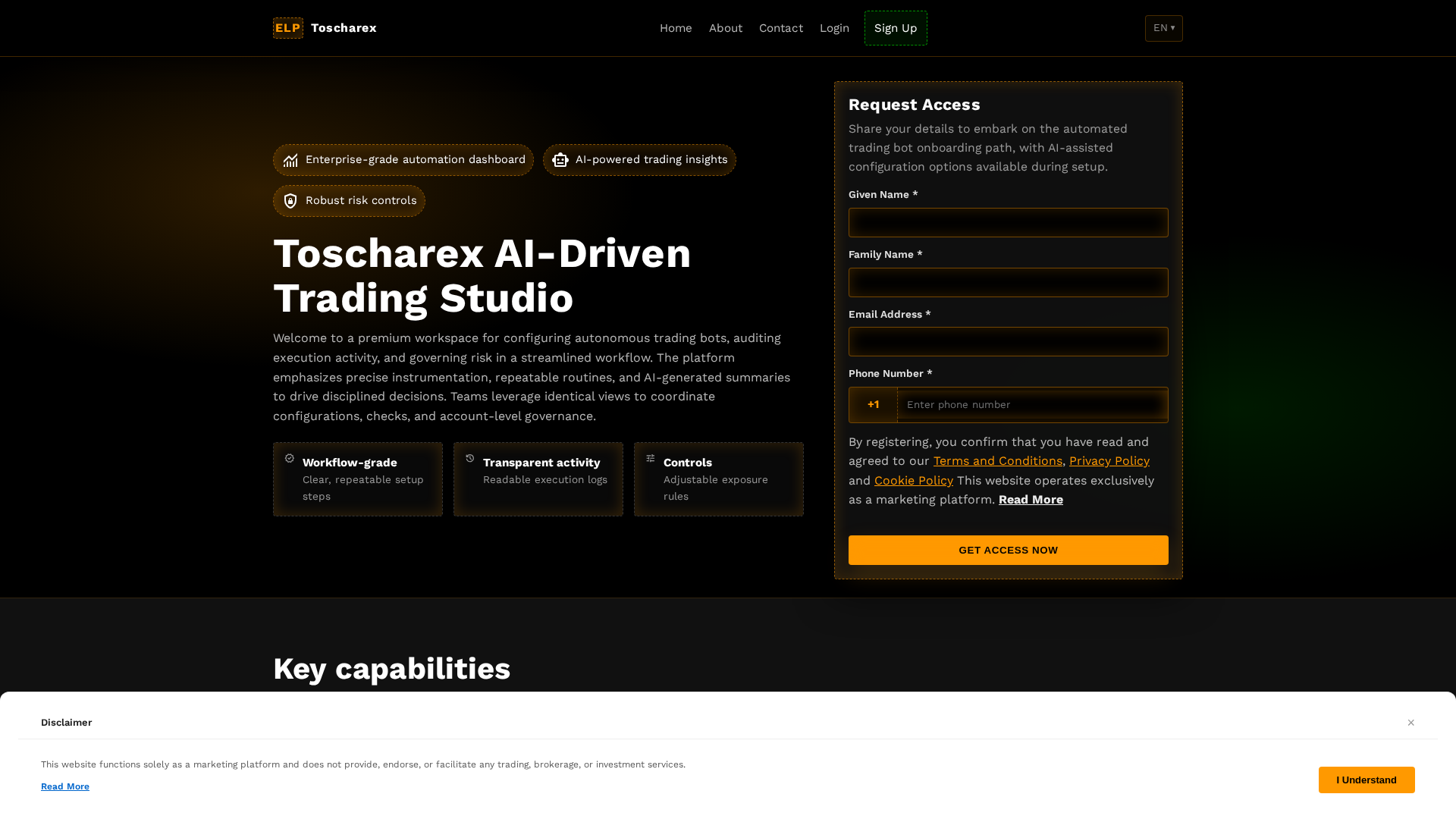 Screenshot of toscharex.pro