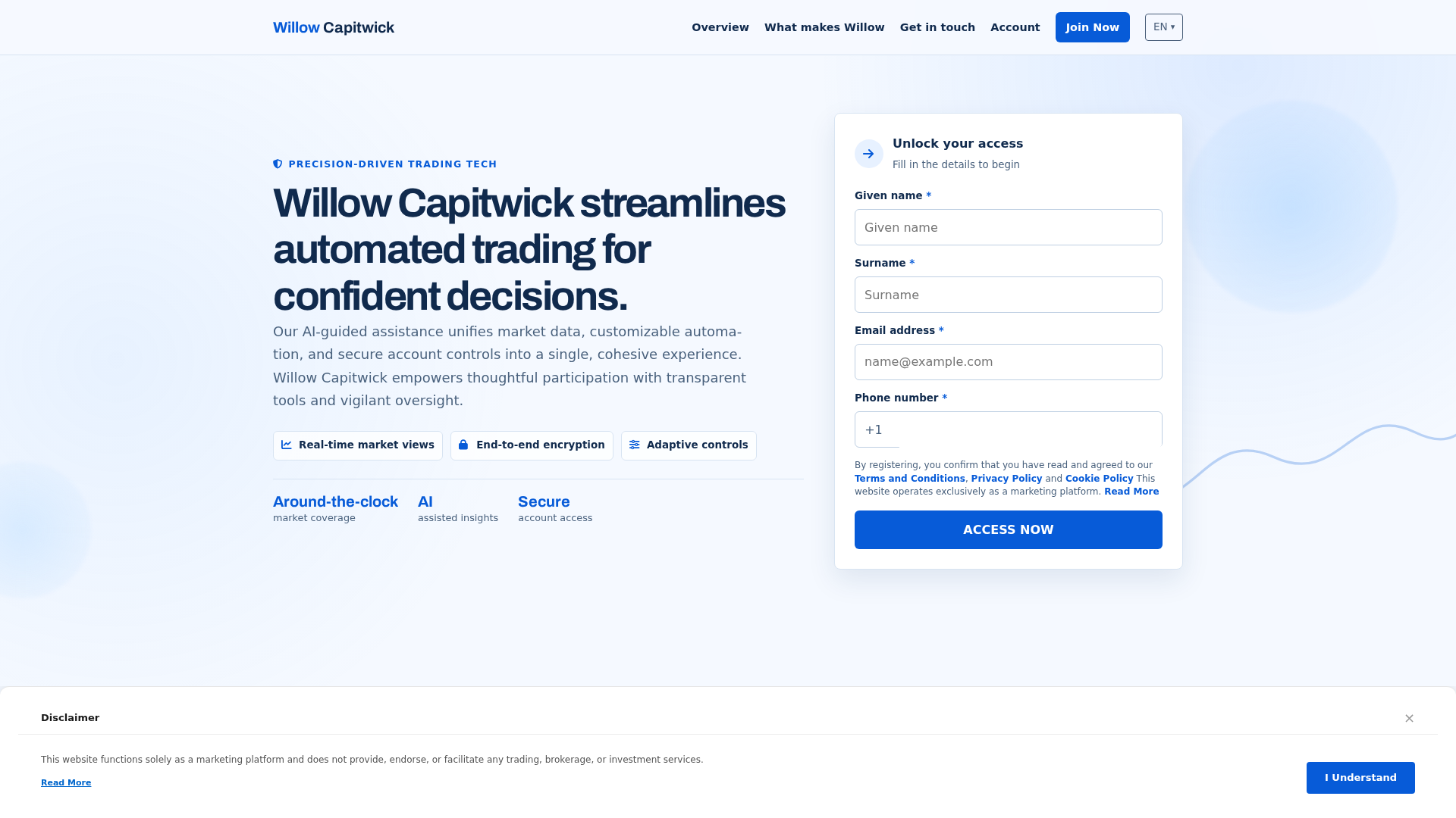 Screenshot of willowcapitwicksystem.digital