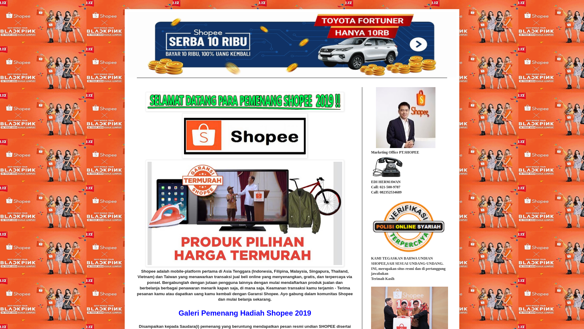 Screenshot of shopee769.blogspot.com