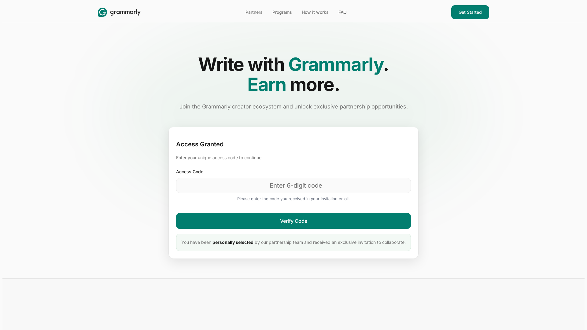 Screenshot of grammarlyad.com