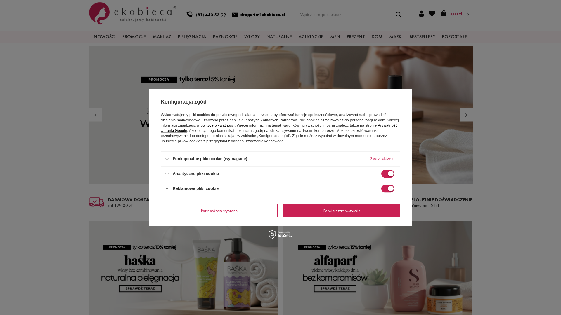 Screenshot of www.ekobieca.pl