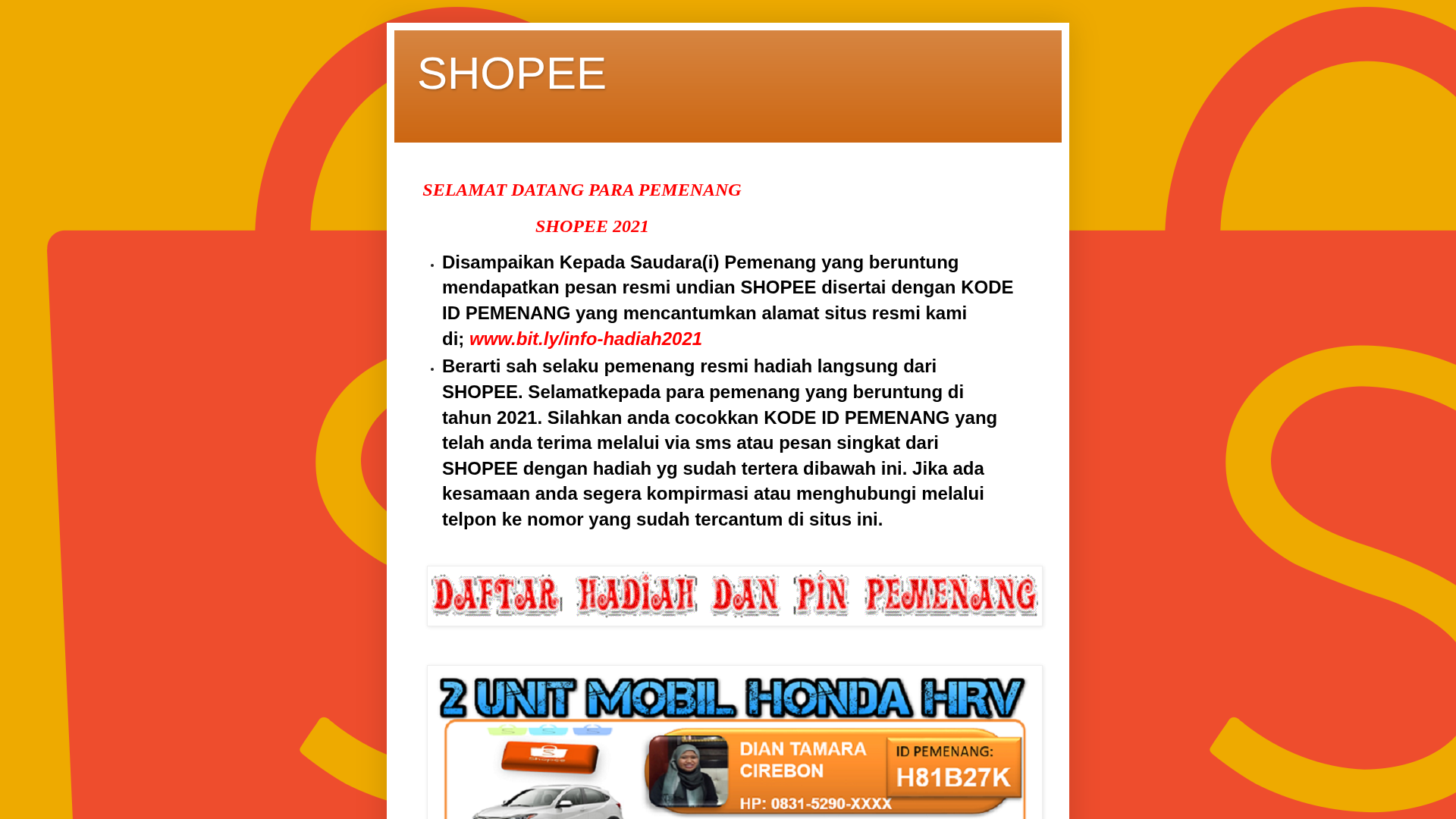 Screenshot of shopee-indonesia21.blogspot.com