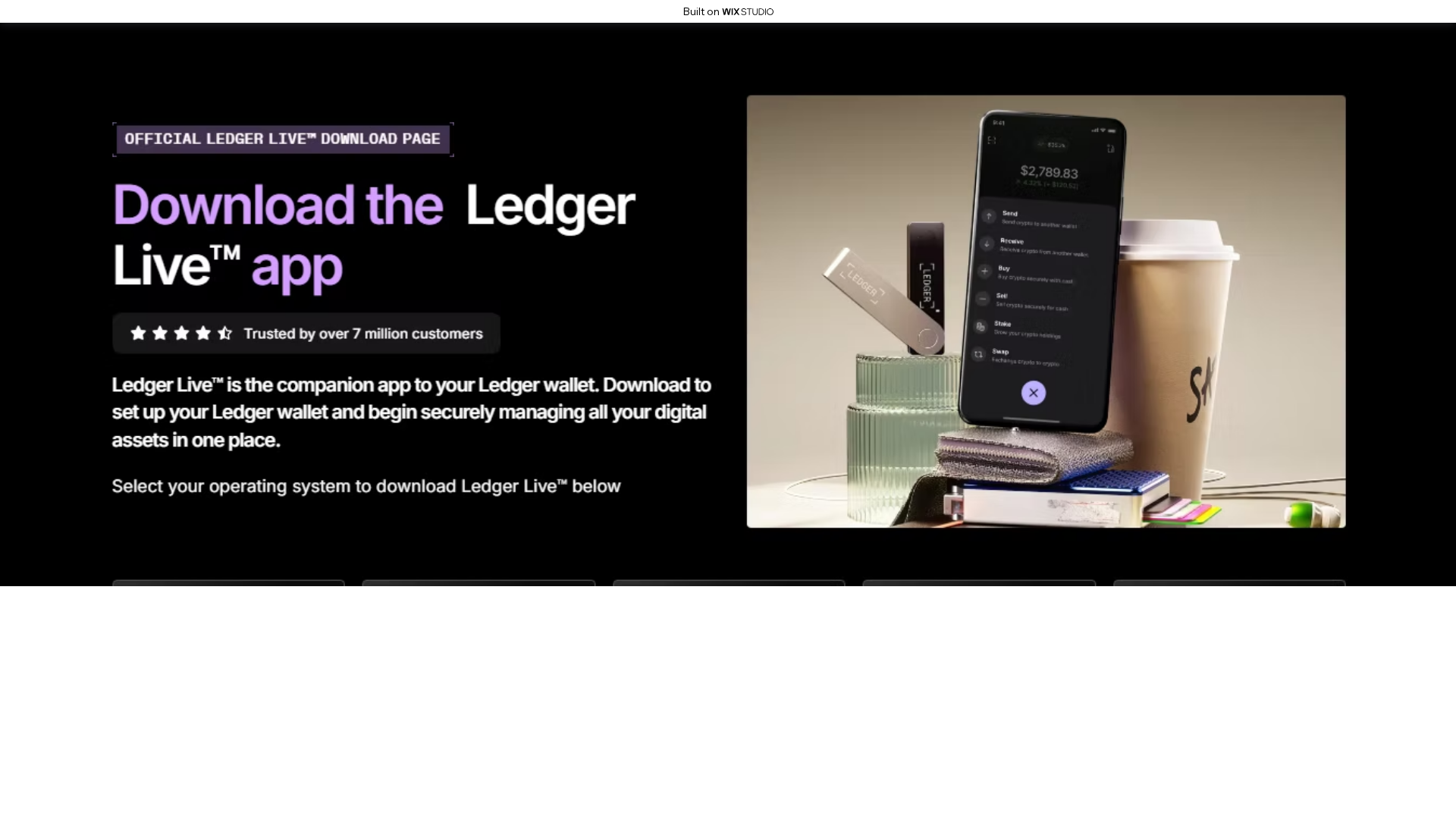 Screenshot of startcdn-ledgrss.wixstudio.com