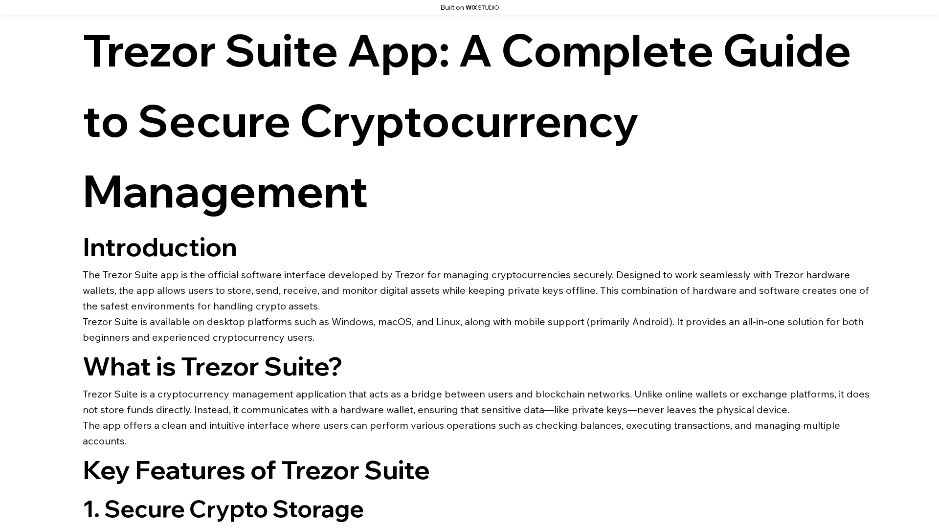 Screenshot of trezsuit-home.wixstudio.com