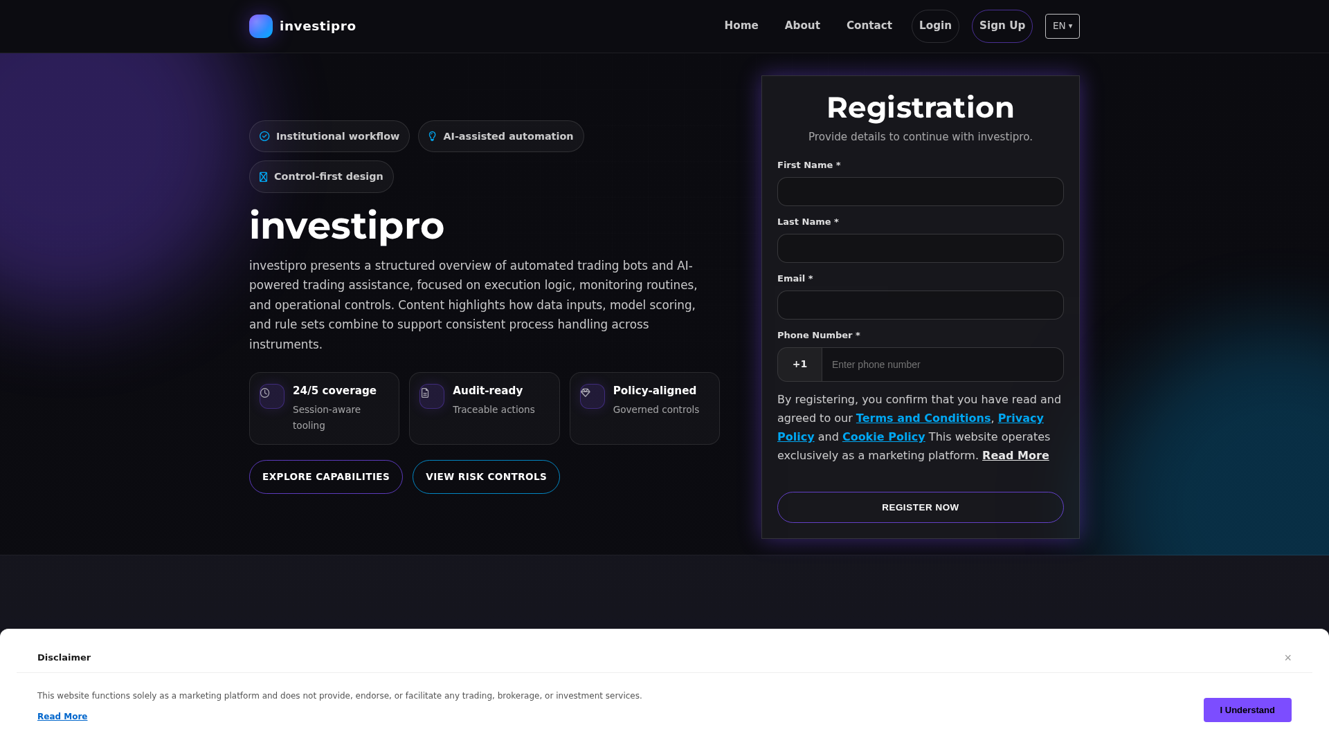 Screenshot of investipro.digital