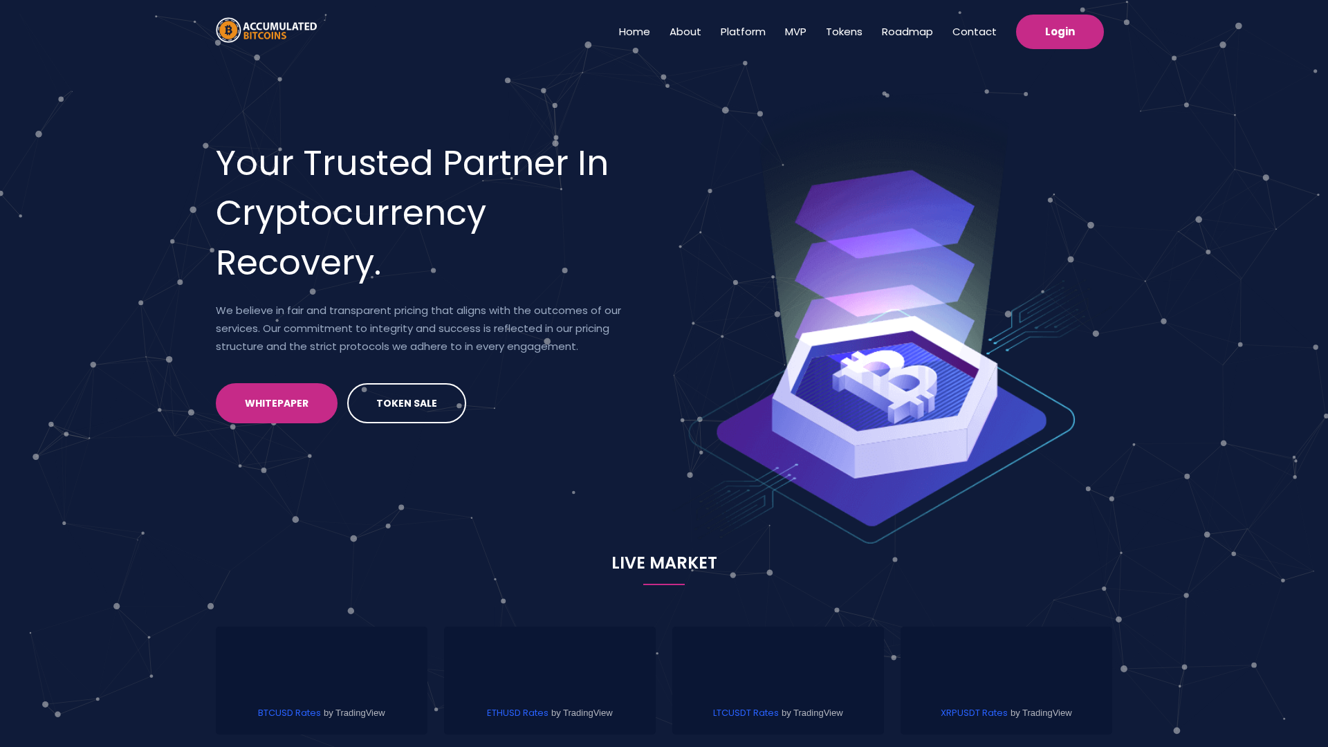 Screenshot of accumulatedtokens.com