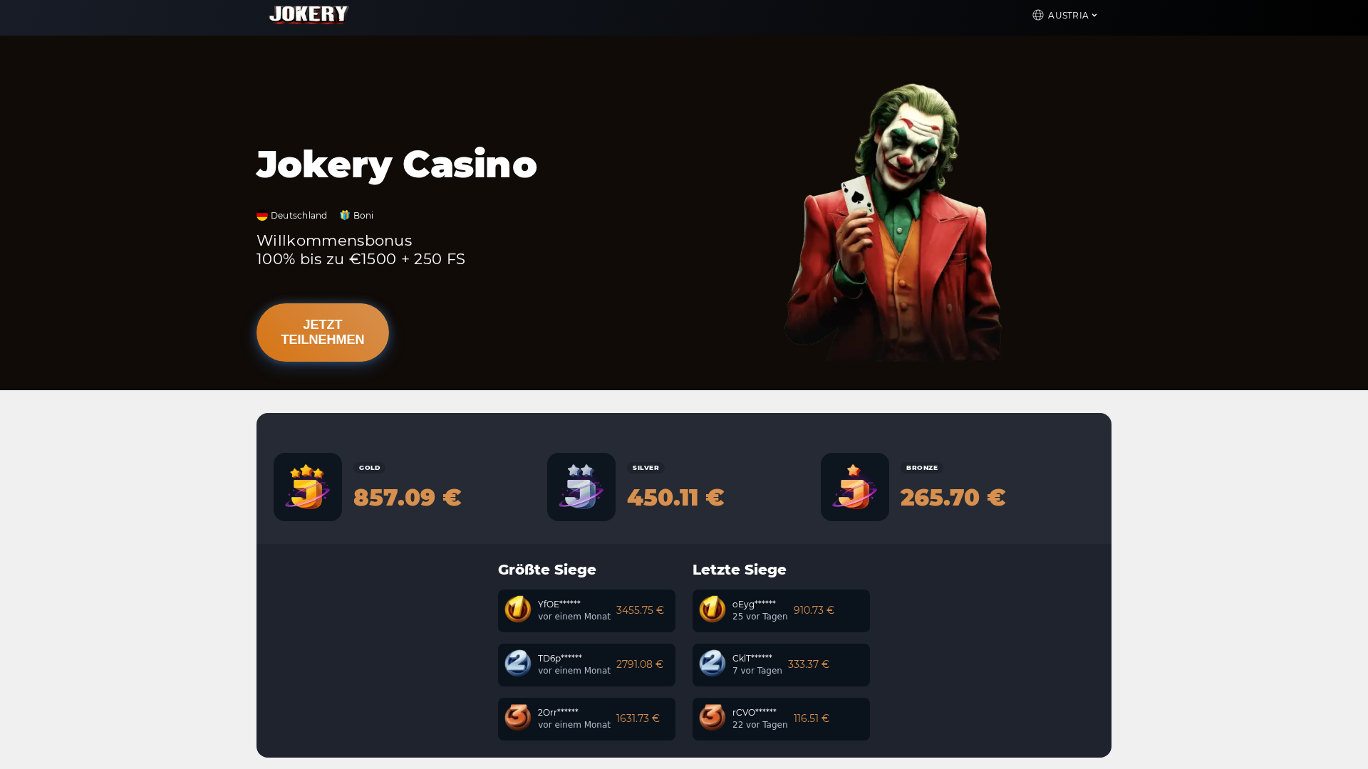 Screenshot of jokery-de.org
