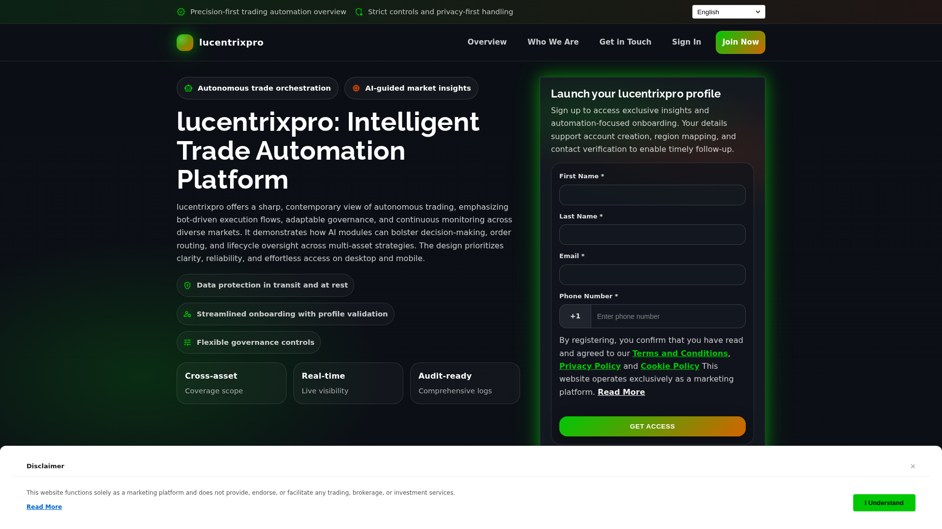 Screenshot of lucentrixpro.pro