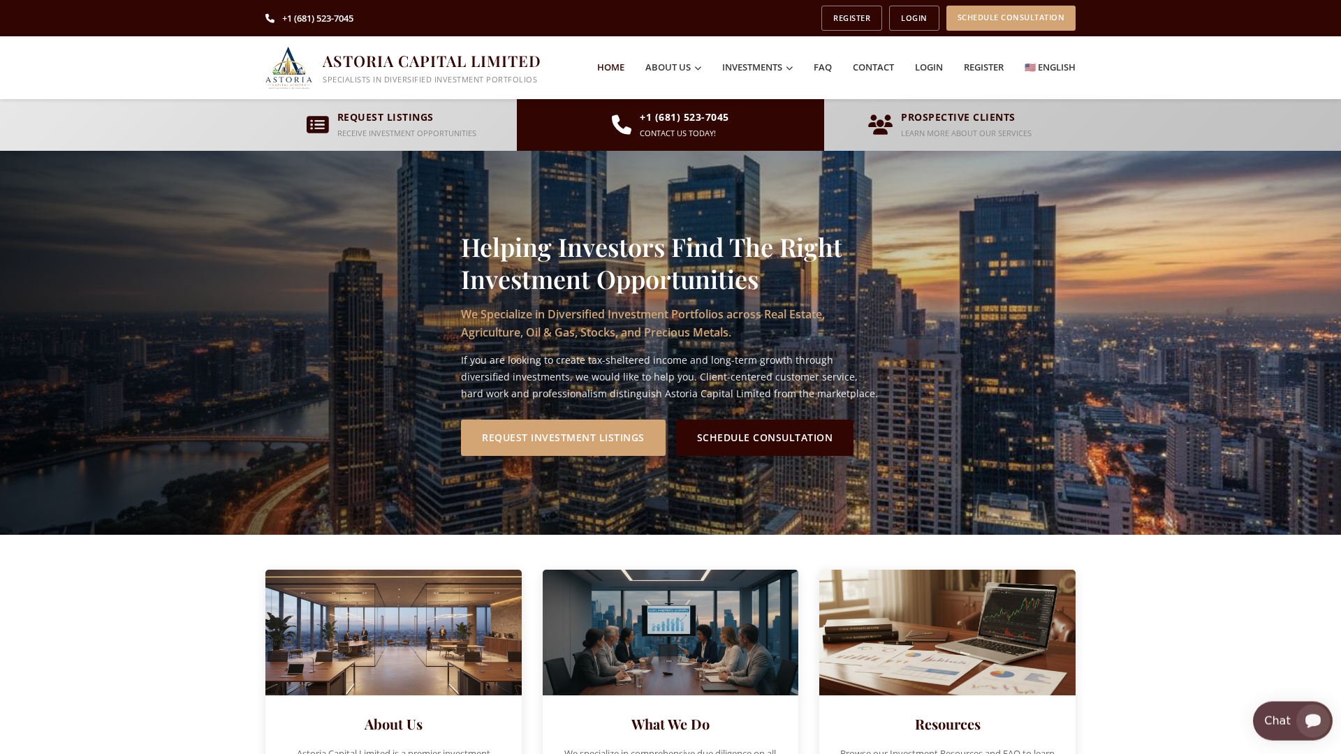 Screenshot of astoriacapitallimited.com