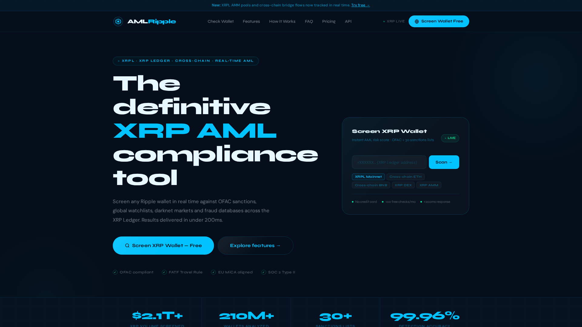 Screenshot of amlripple.com