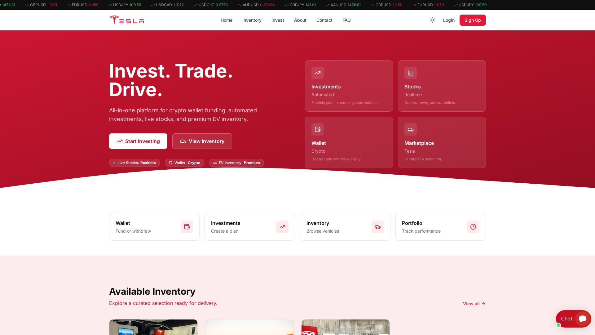 Screenshot of crownvaultmarkets.com