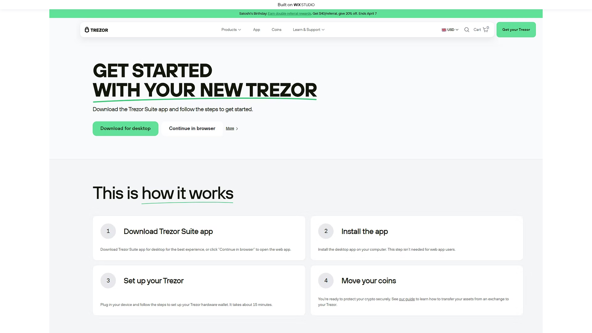 Screenshot of share-trexo.wixstudio.com