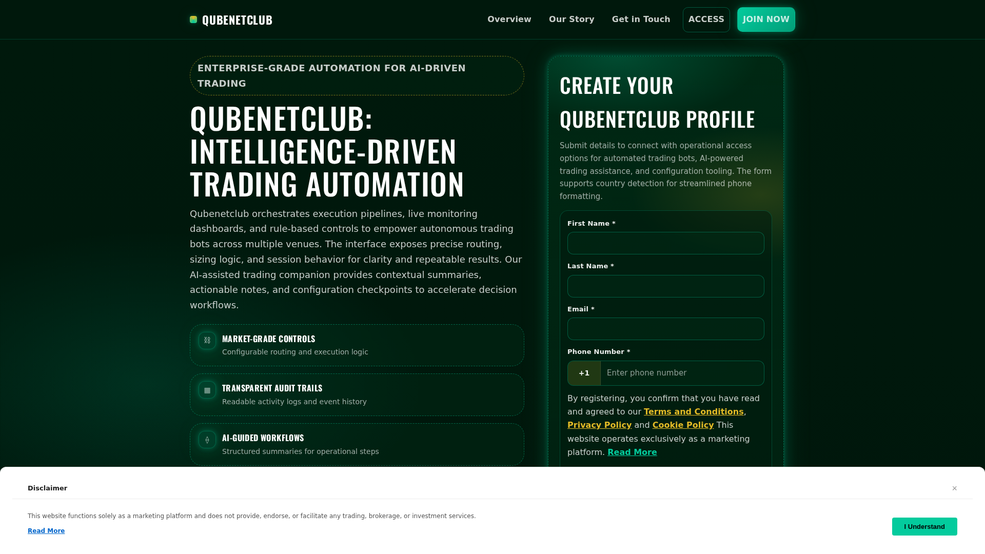Screenshot of qubenetclub.shop