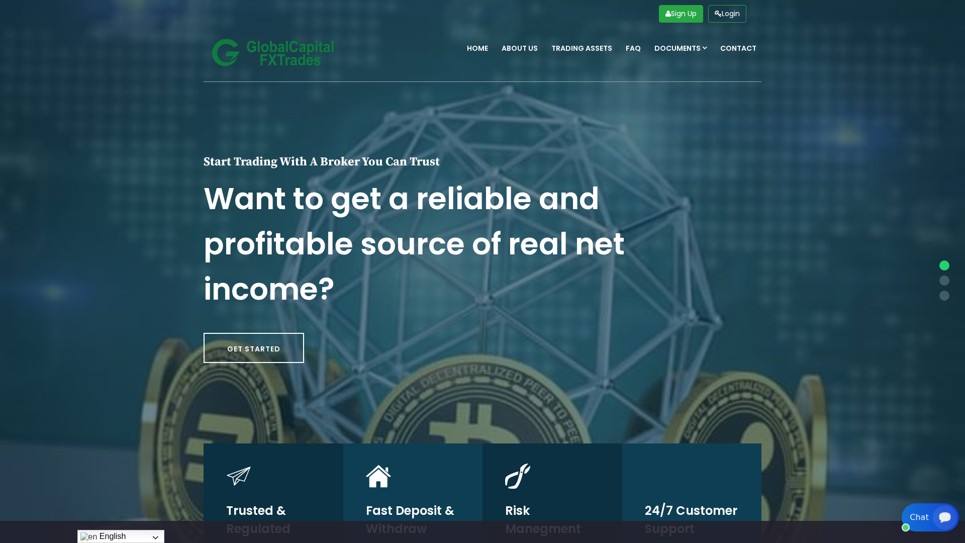 Screenshot of globalcapitalfxtrades.com