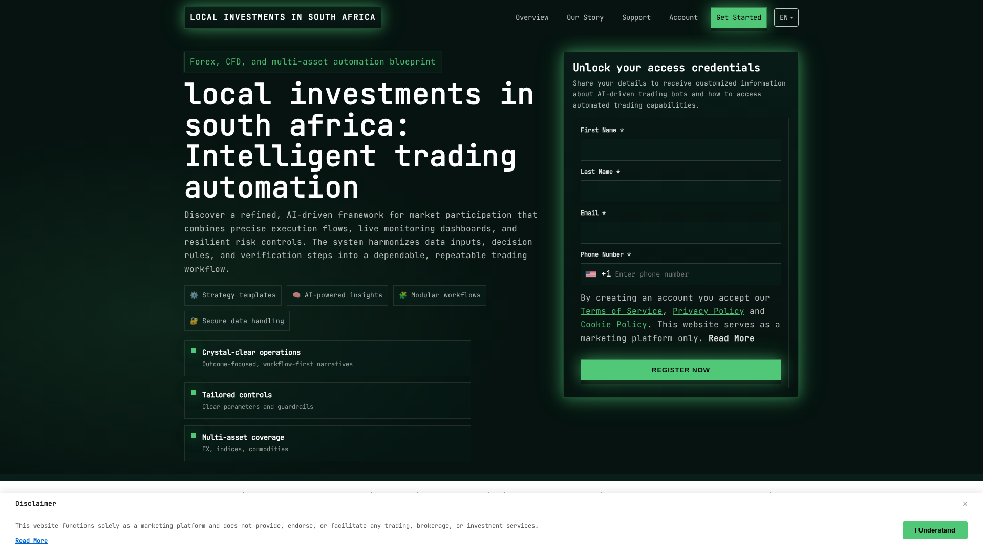Screenshot of localinvestmentsinsouthafrica.digital