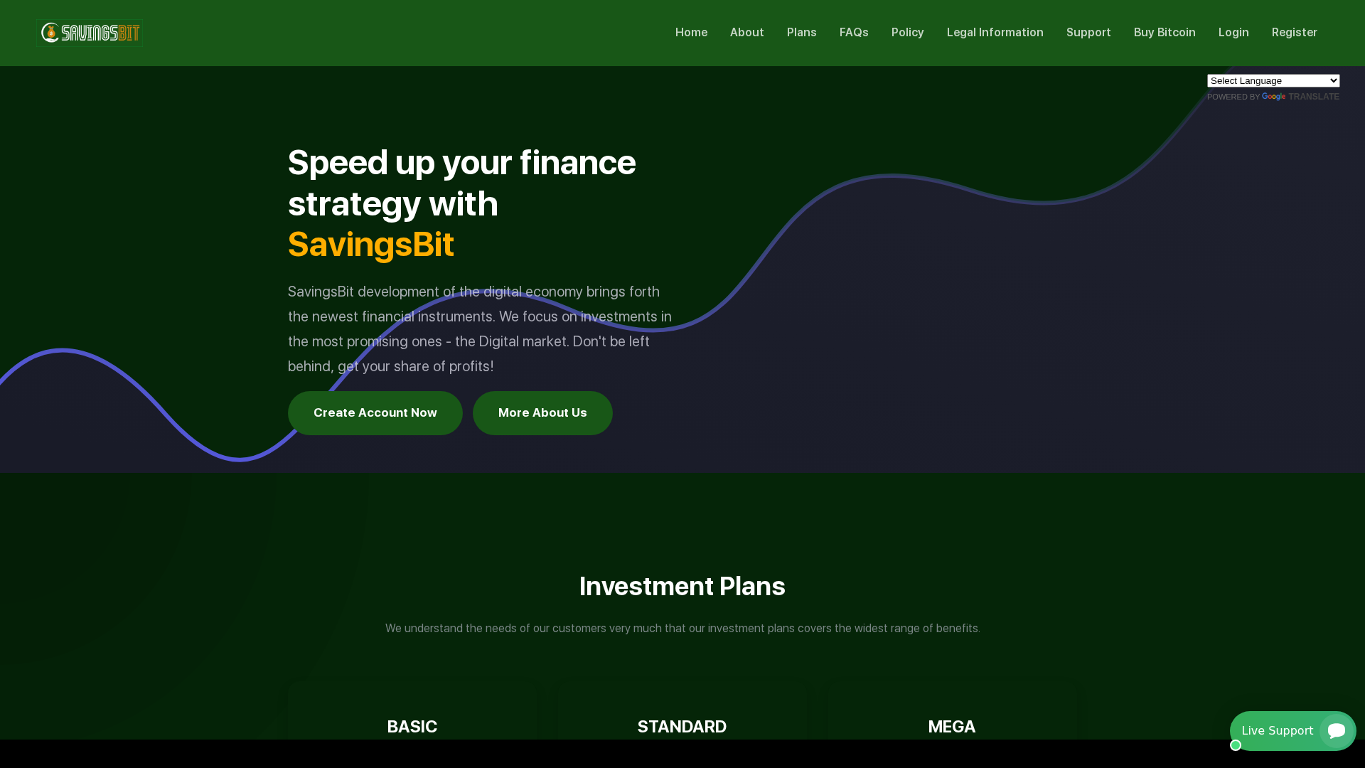 Screenshot of savingsbit.com