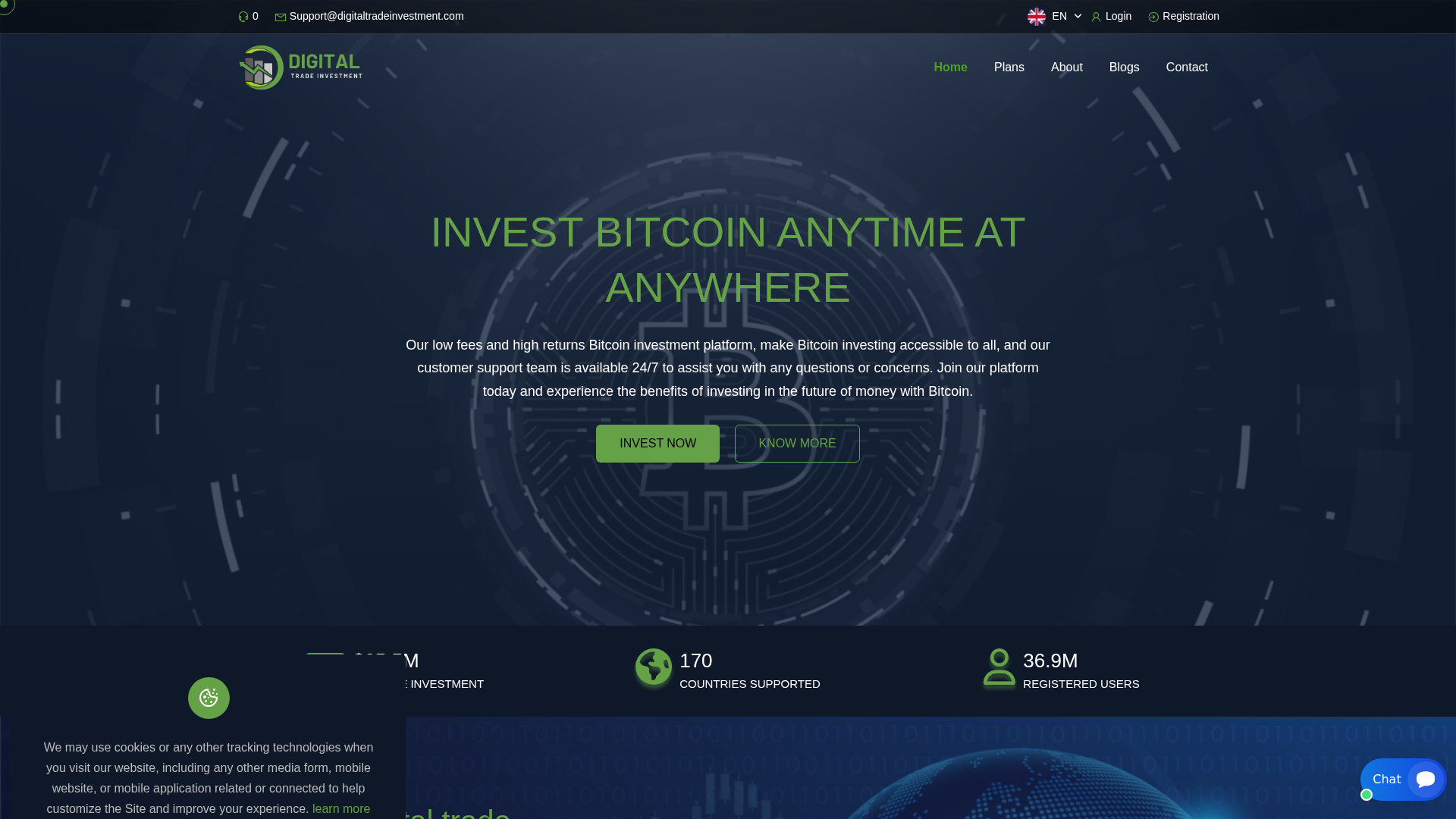 Screenshot of digitaltradeinvestment.com