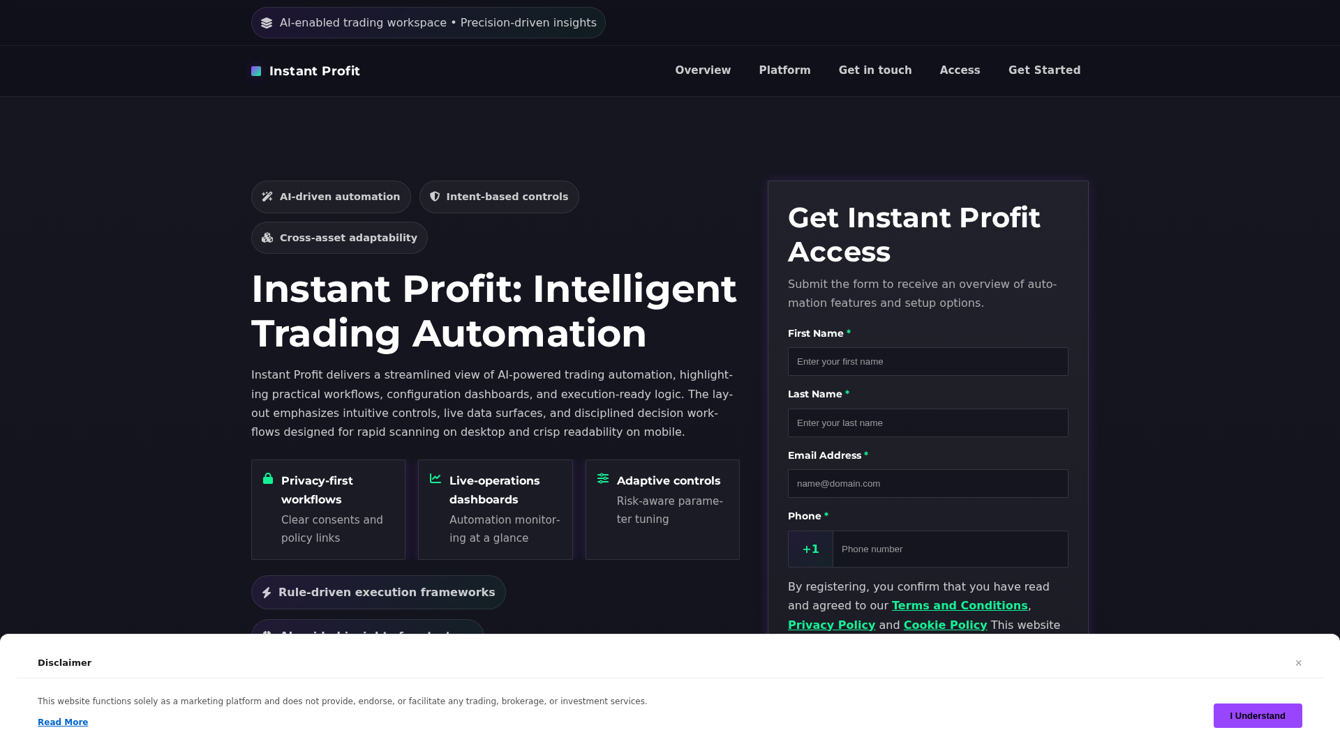 Screenshot of instant-profit.click