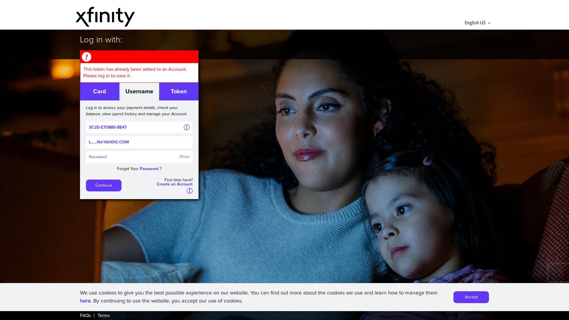 Screenshot of www.xfinityrefunds.com