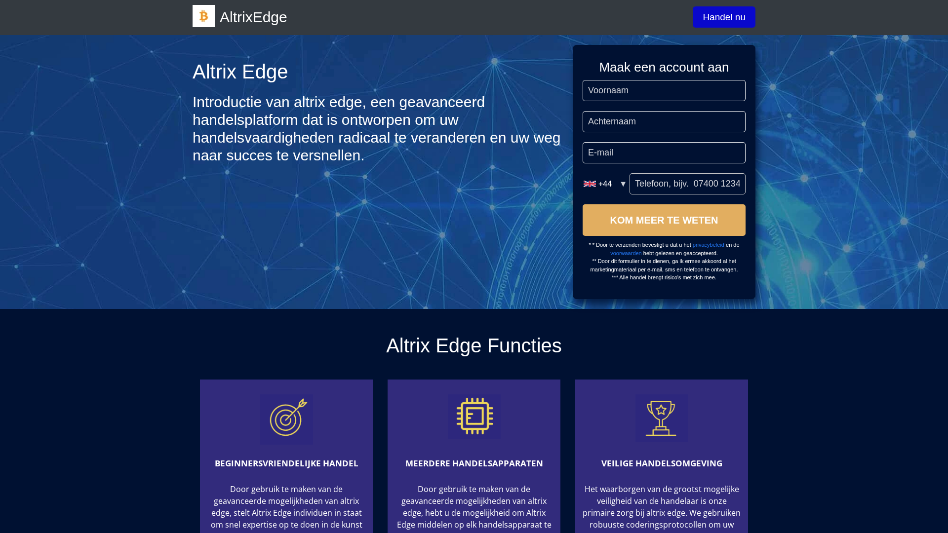 Screenshot of altrixedge.nl
