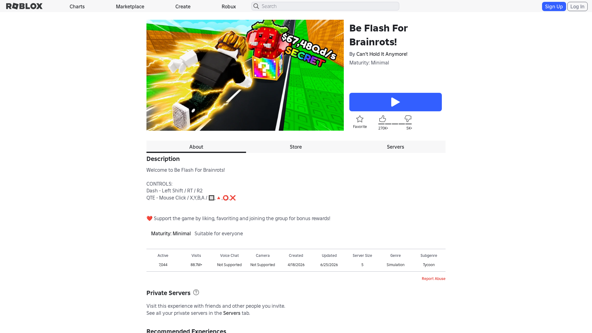 Screenshot of www.roblox.com.bi