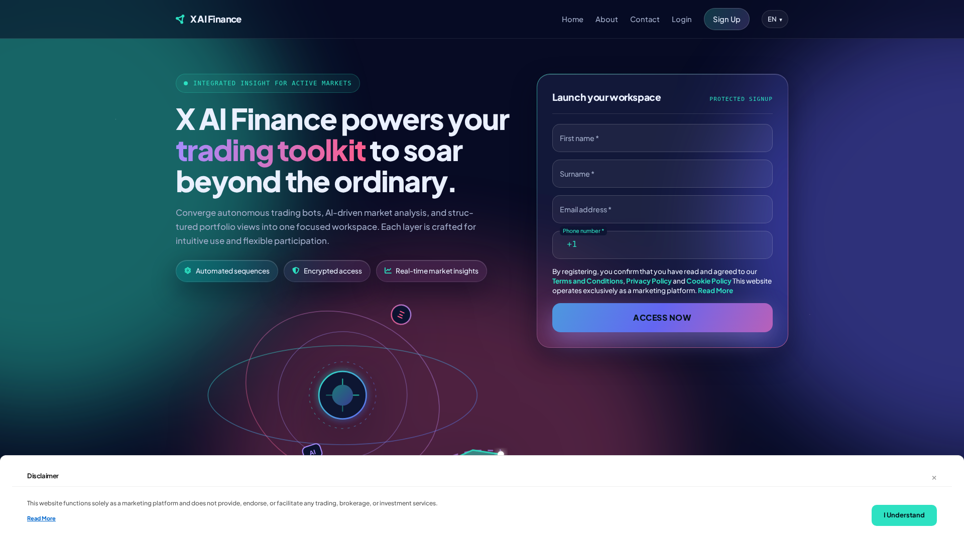 Screenshot of xaifinance.digital