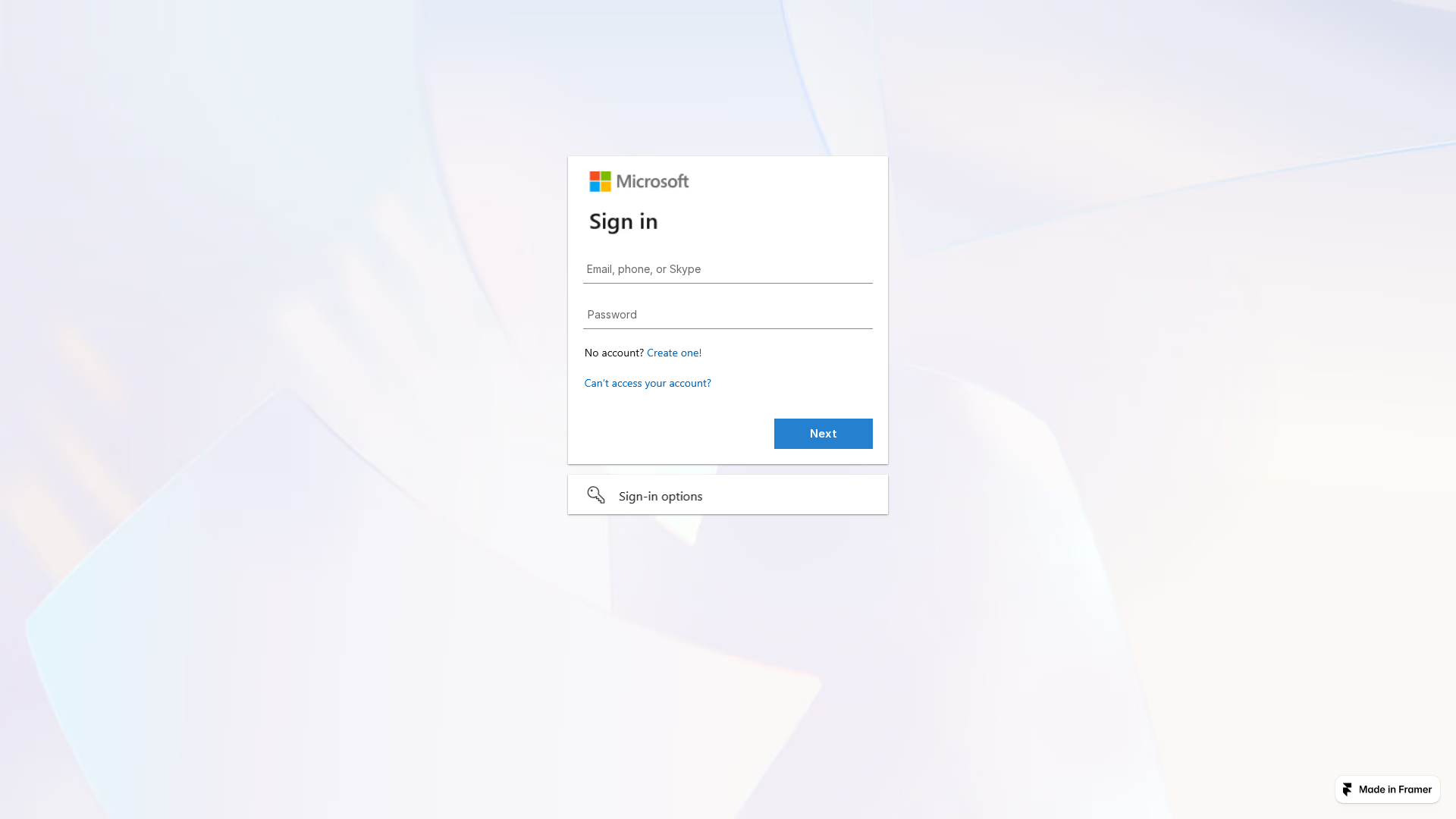 Screenshot of loggginnn-microsft365-online-comm-commmmon-oauths--vv-959706.framer.website