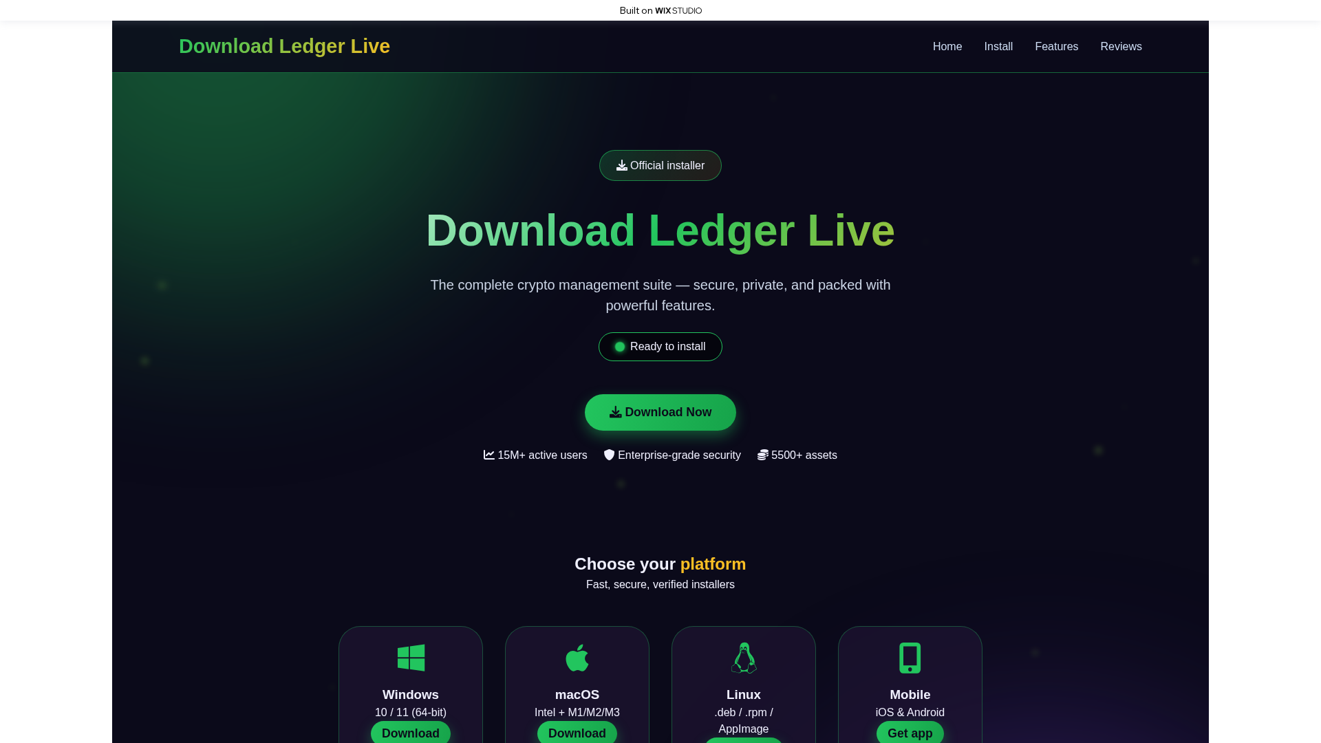 Screenshot of dev-ledgrlivd.wixstudio.com