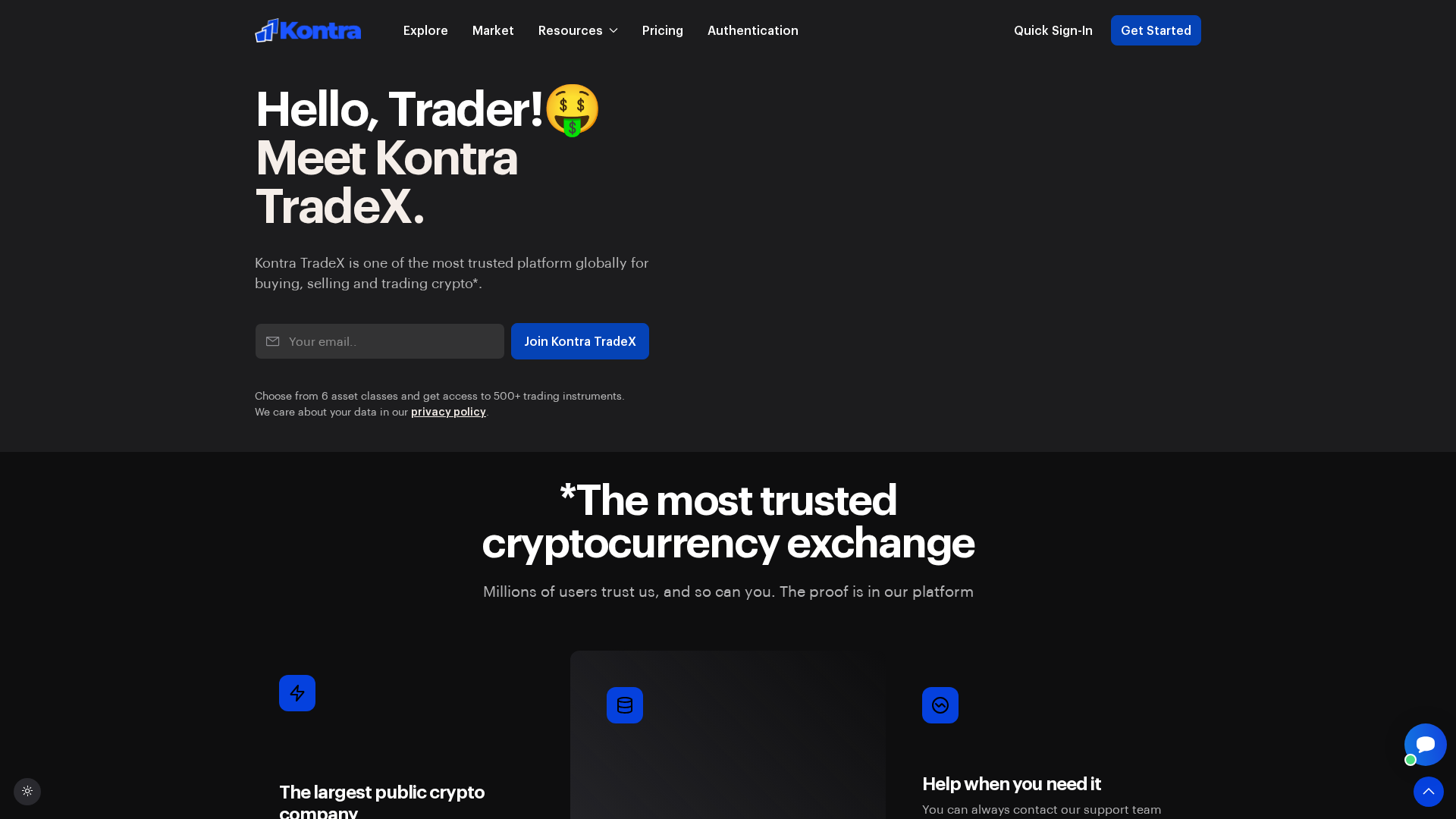 Screenshot of kontratradex.net