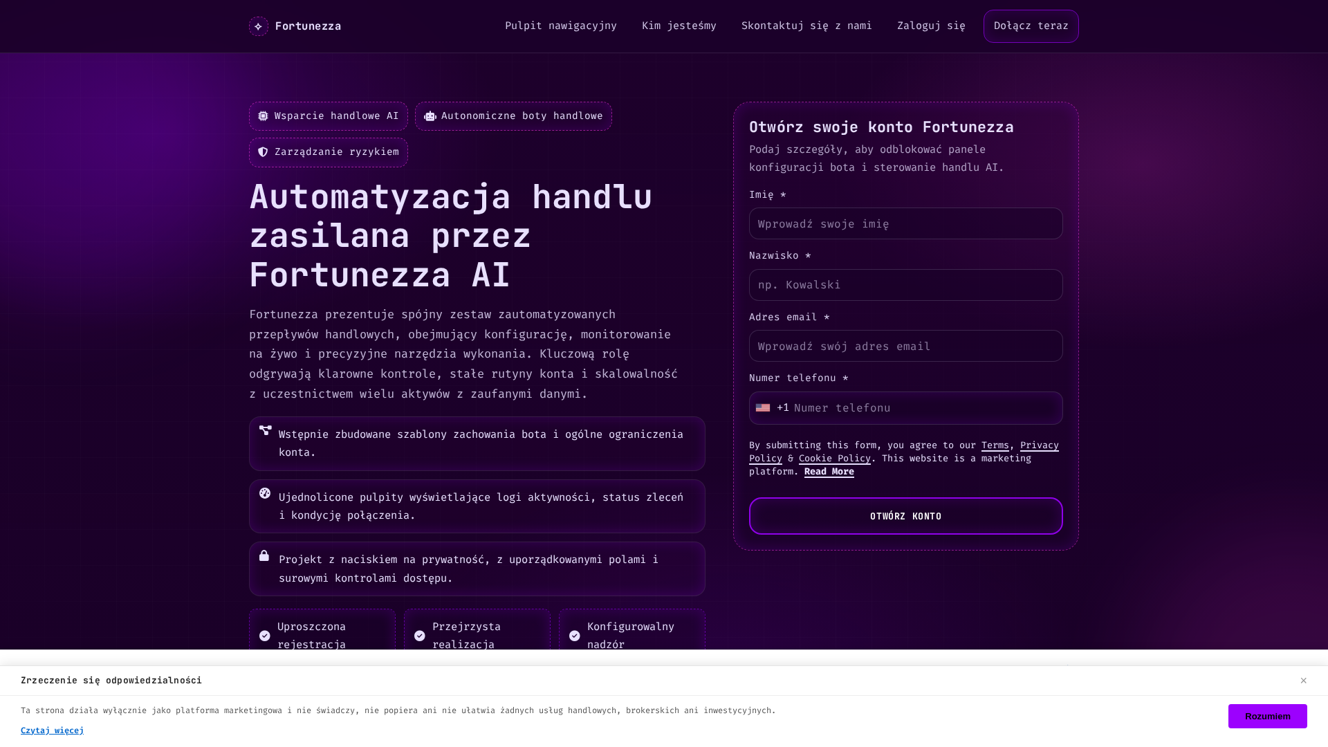 Screenshot of fortunezza.digital