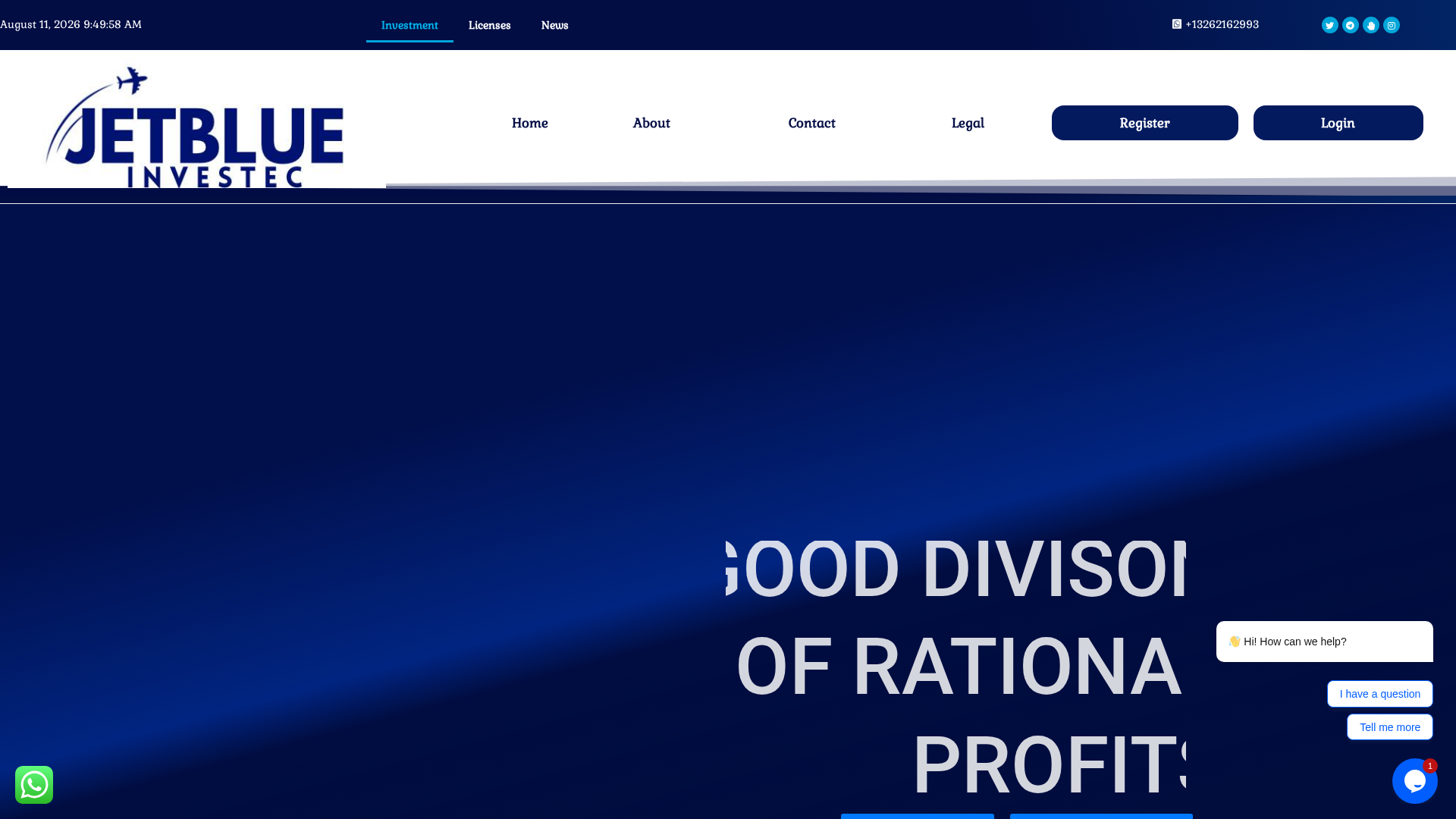 Screenshot of jetblue-investec.org
