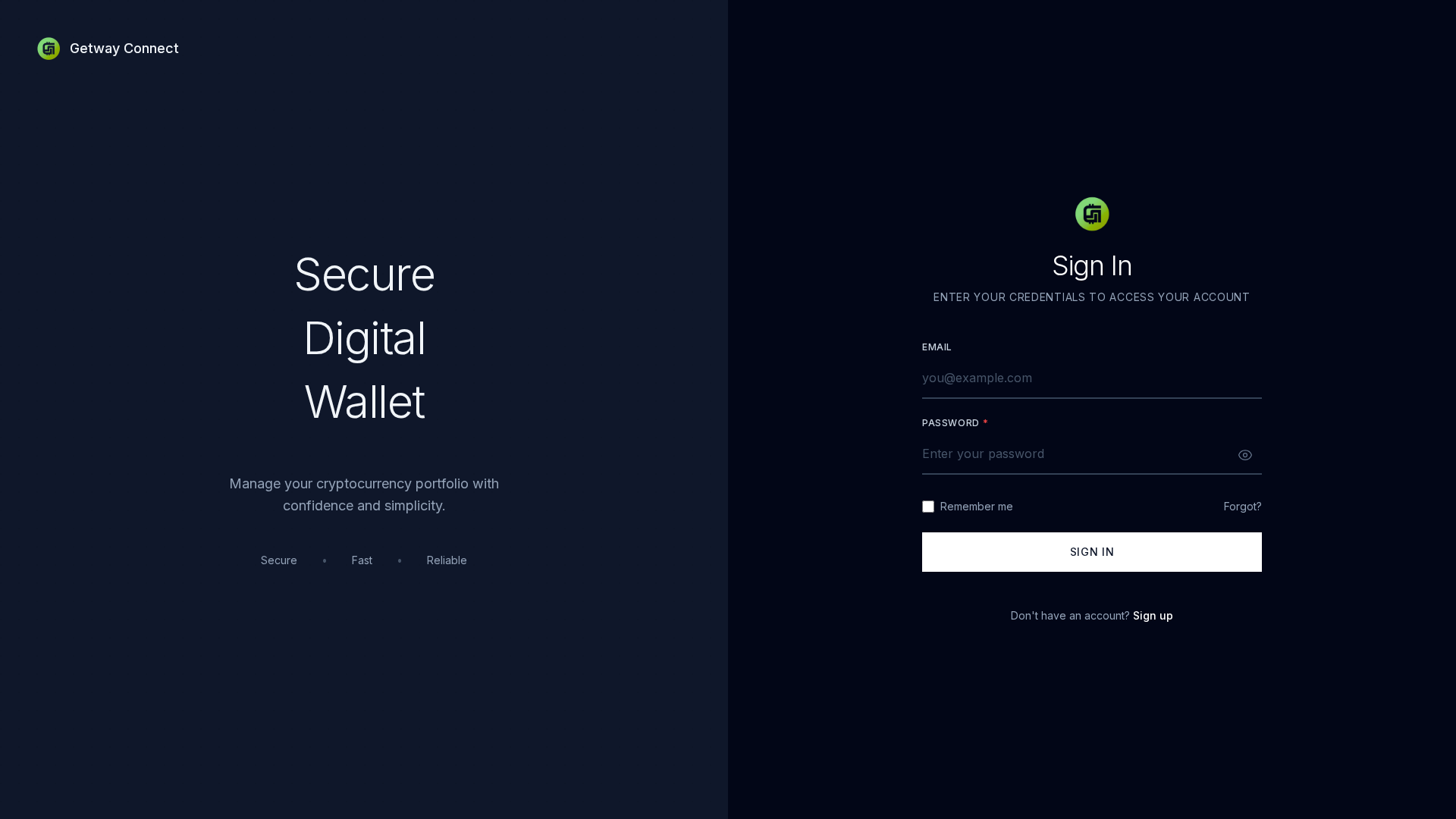 Screenshot of secure.getwayconnect.com
