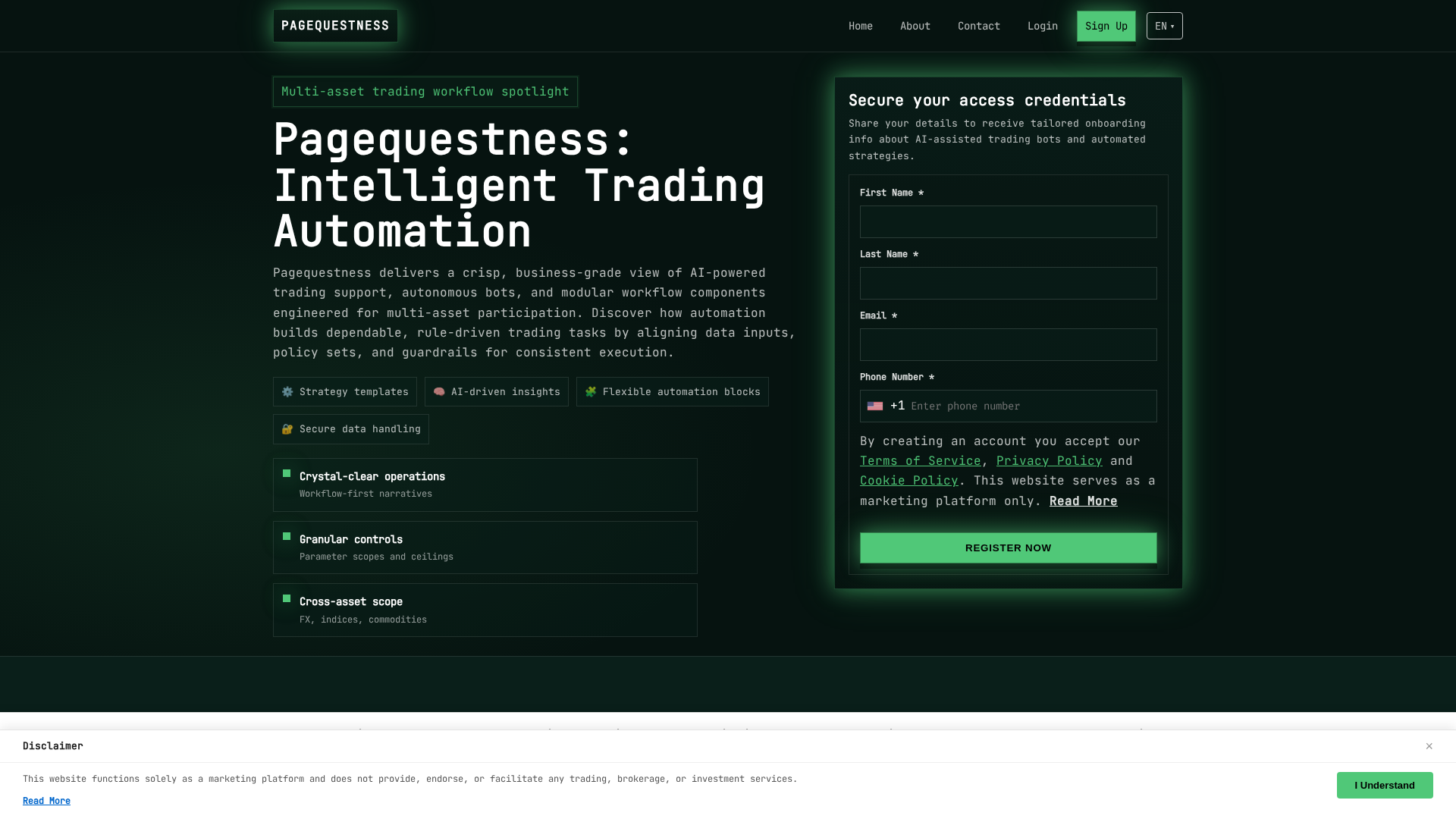 Screenshot of pagequestness.digital