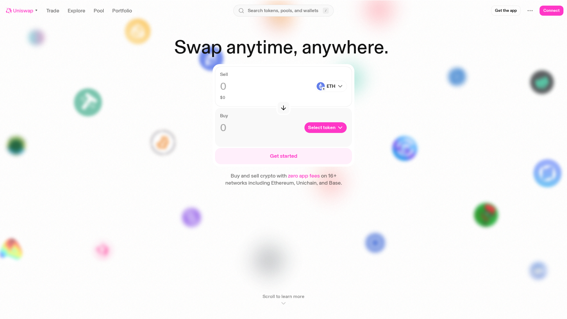 Screenshot of web-git-mp-fe-local-chained-actions-earn-uniswap.vercel.app