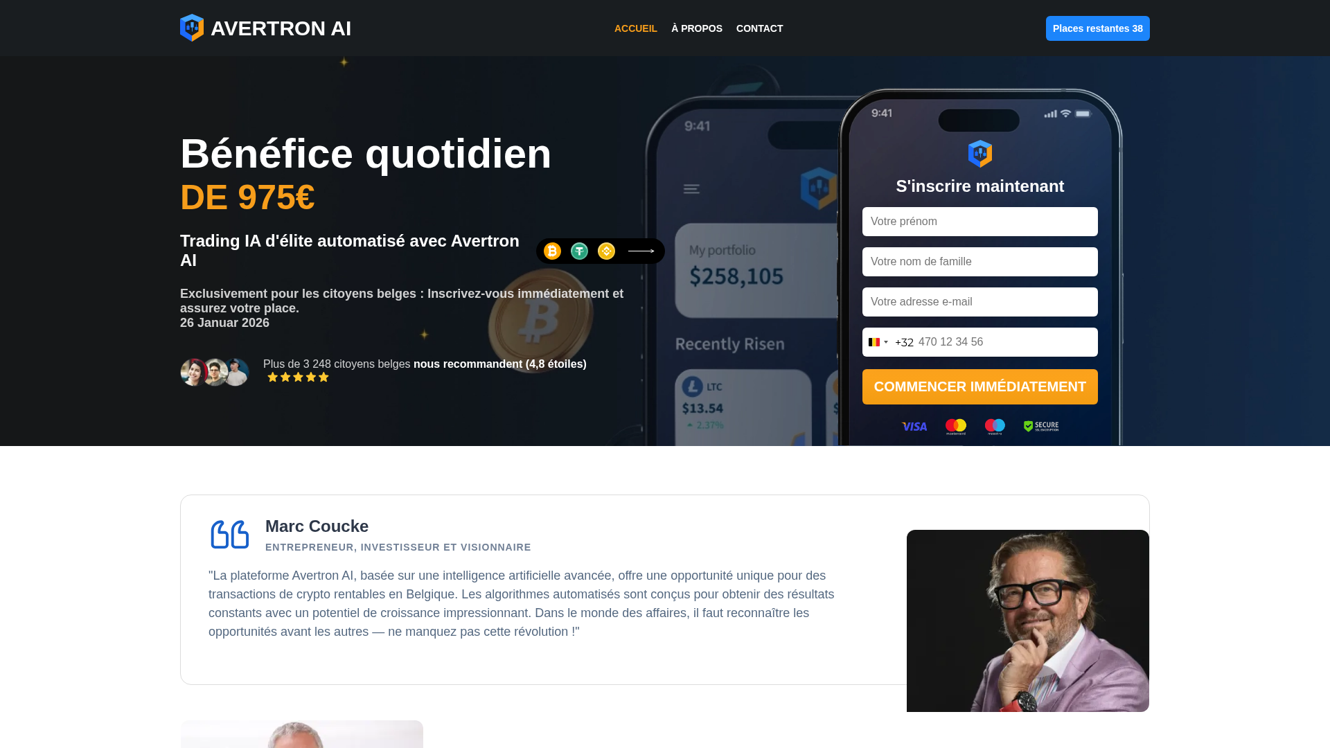 Screenshot of avertron.net
