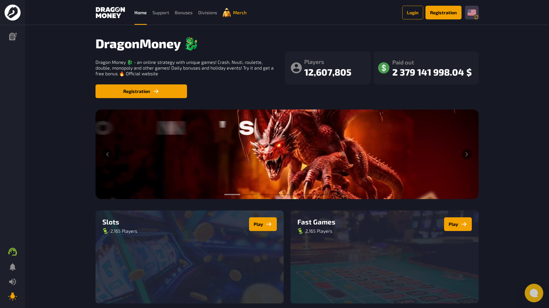 Screenshot of dragomoney.com
