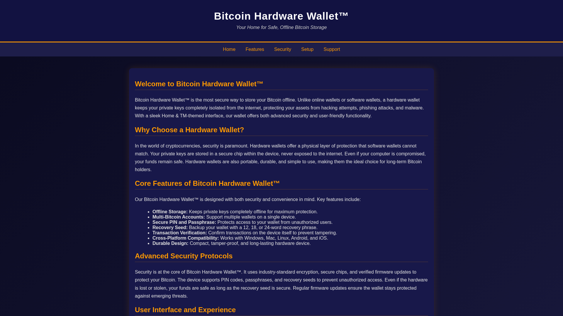 Screenshot of bitcoin-rv-hardware.pages.dev