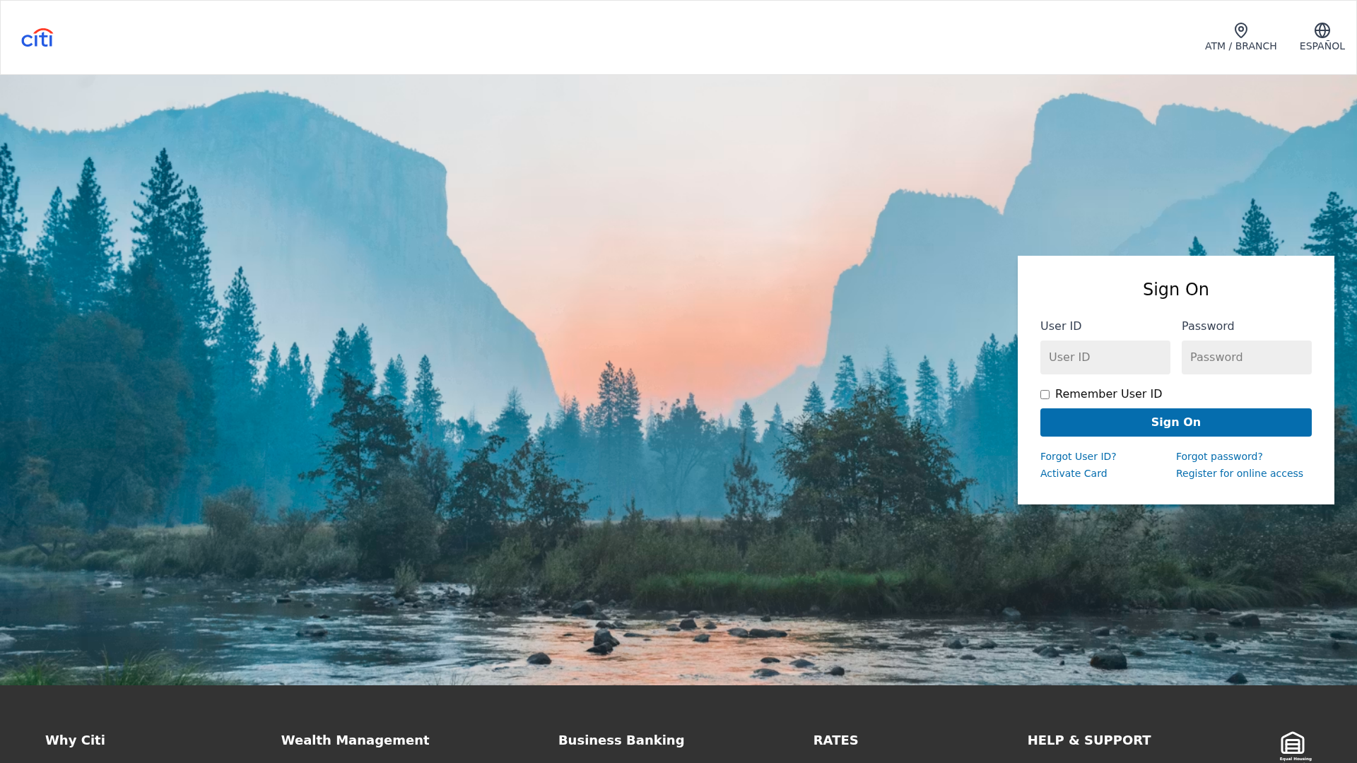 Screenshot of www.citibank-online.vercel.app