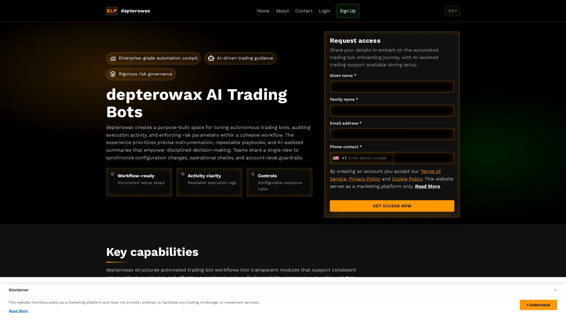 Screenshot of depterowax.click