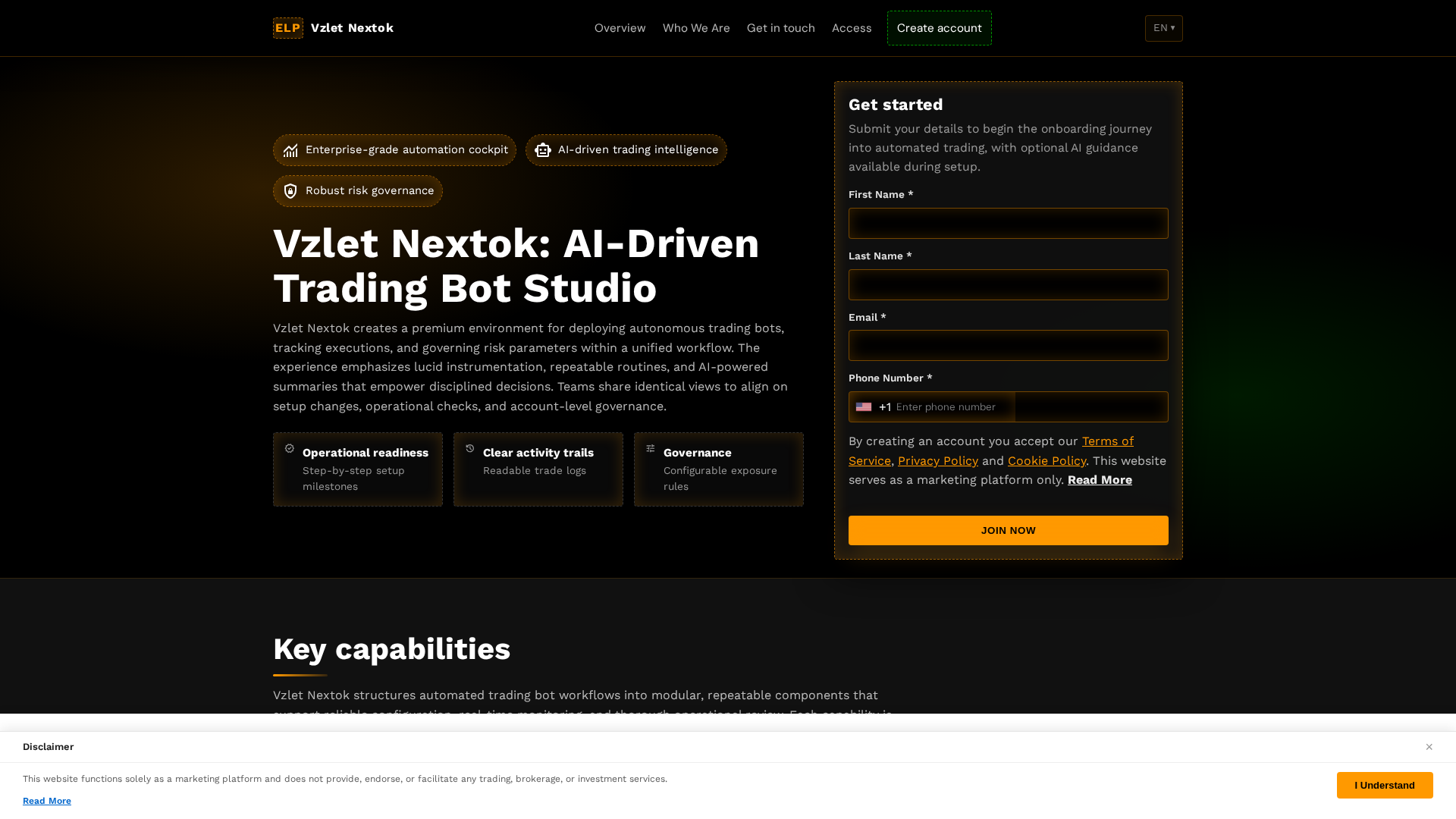 Screenshot of vzletnextok-platform.com