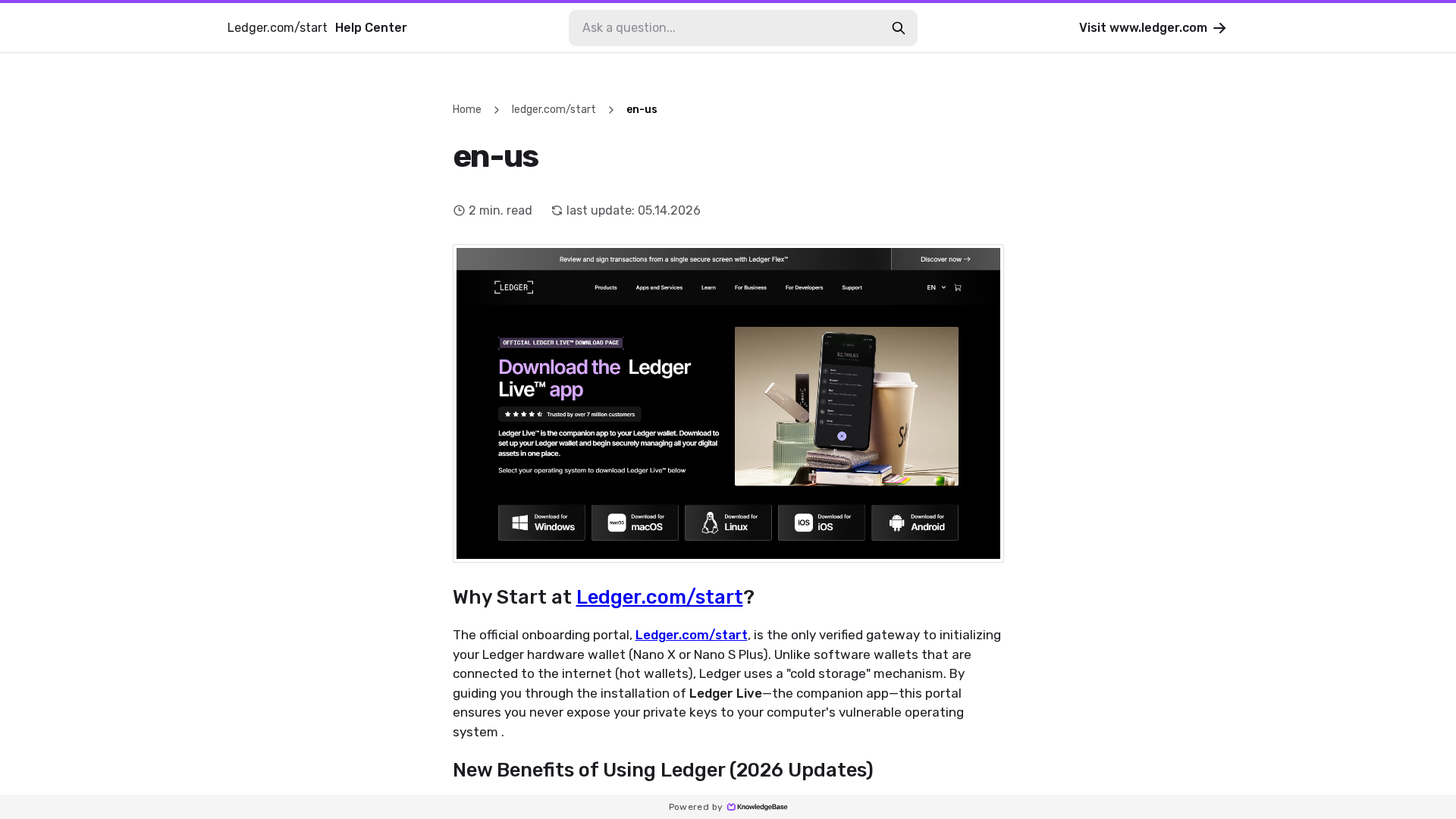 Screenshot of install-ledgr.kb.help