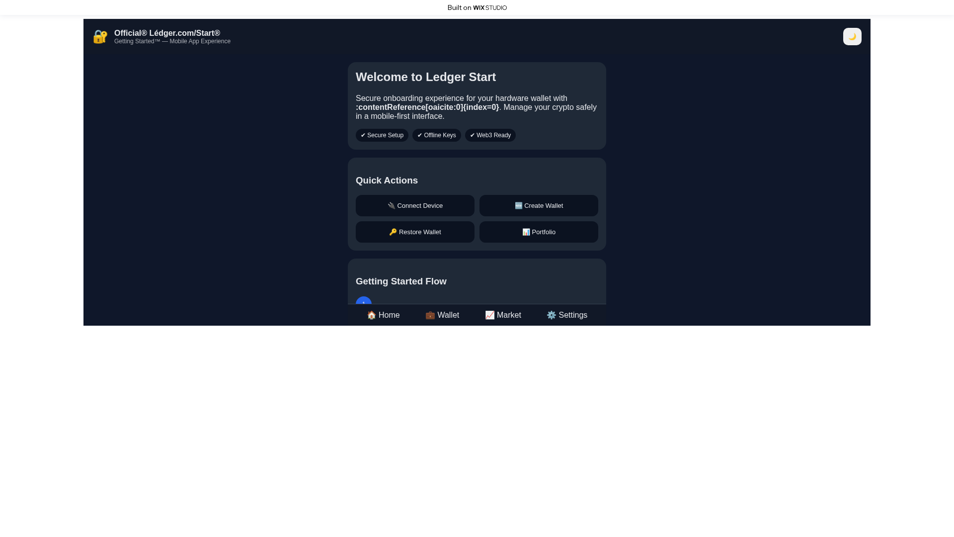 Screenshot of startio-ledjrrcdn.wixstudio.com