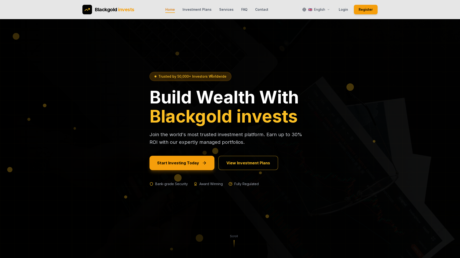 Screenshot of blackgoldinvests.com